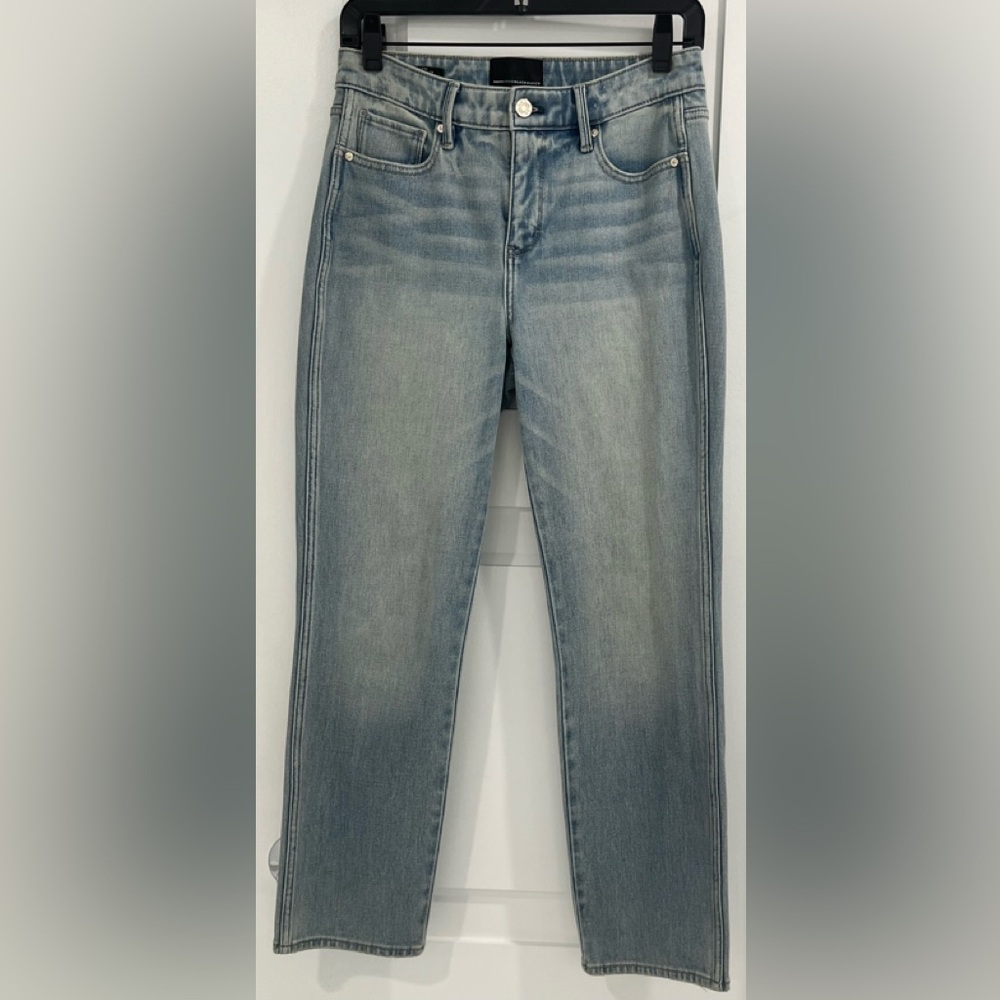 White House Black Market High-Rise Straight Jeans, Size 2